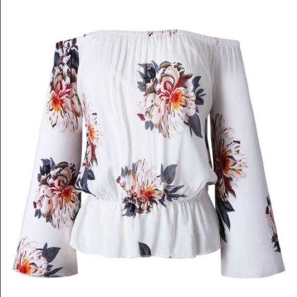 ‘Amber’ Floral Off the Shoulder Top - Picture 4 of 7